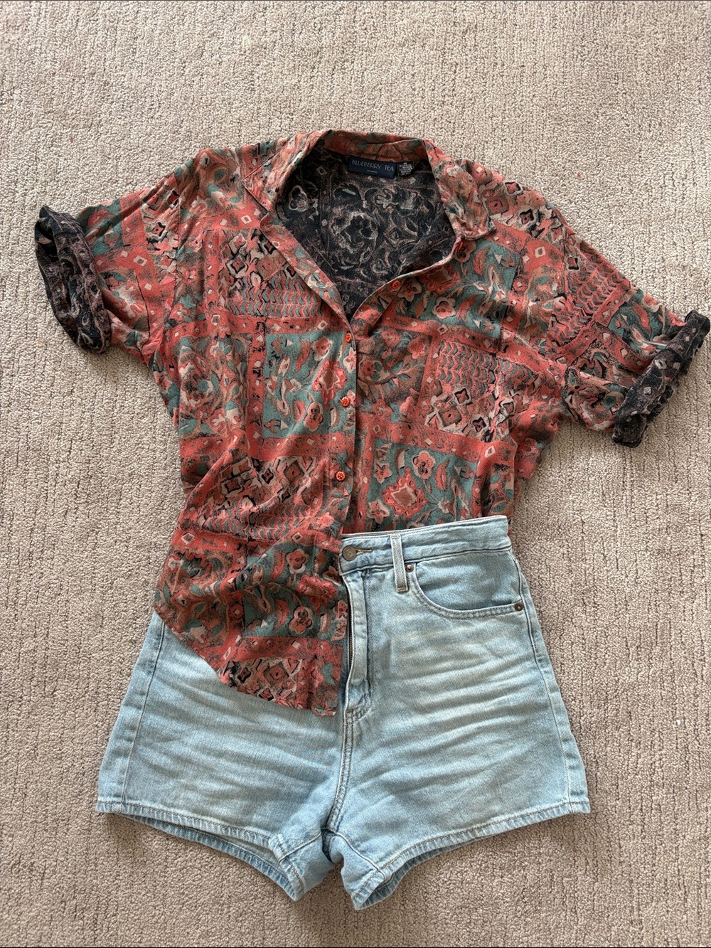 Vintage 90s Button-Up Shirt by Blueberry Tea